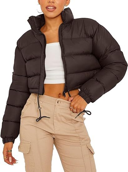 Weisser Pufferjacke mit Seitentasche – Bild 10 | LuxeStyle