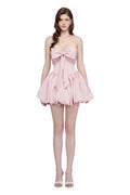 Minikleid mit hohem Bund und A-Linie – Bild 7 | LuxeStyle