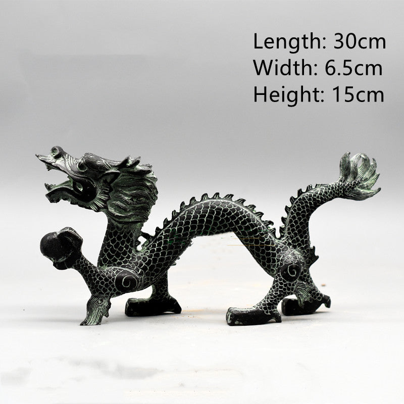 Antiker Bronze Drache mit Kugel – Bild 2 | LuxeStyle