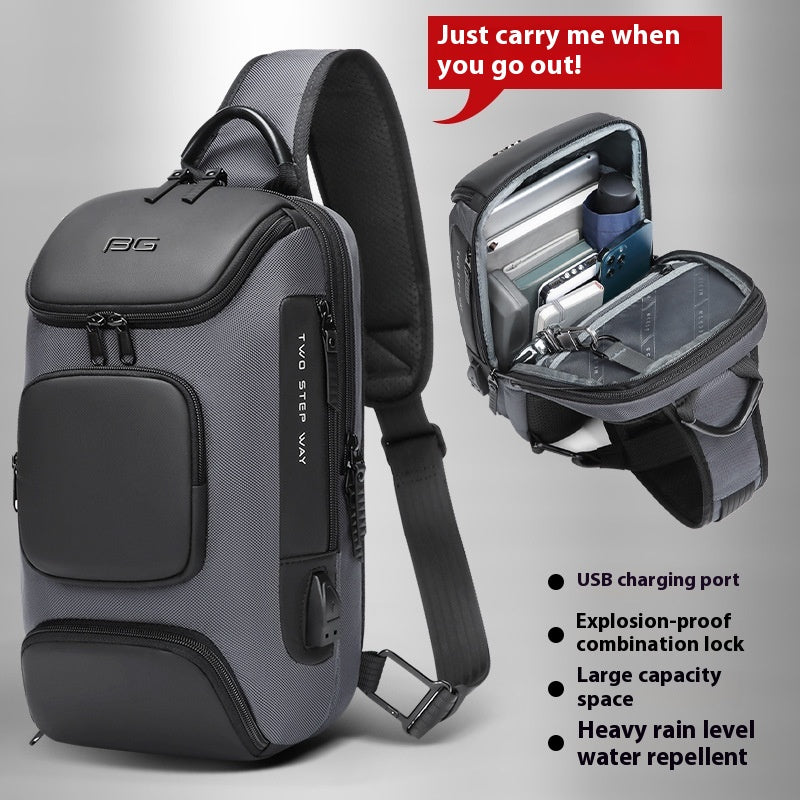 Mechanischer Schulterrucksack für Männer – Bild 4 | LuxeStyle