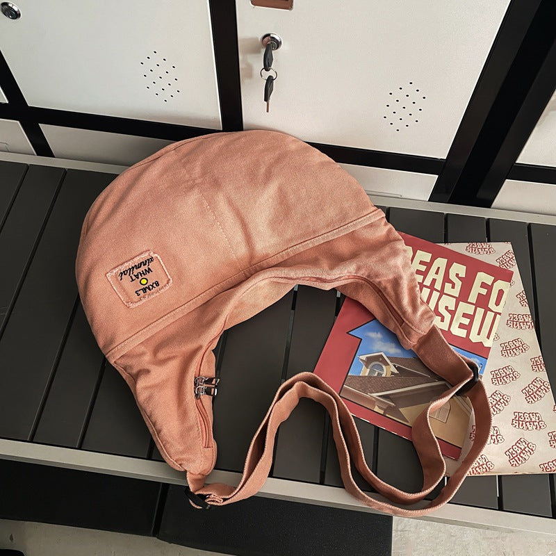 Canvas Schultertasche "All-match" mit grosser Kapazität