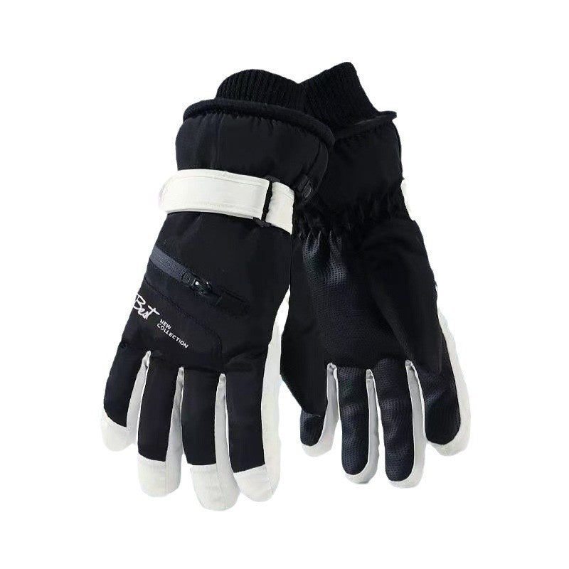 Damen Fleece-gefütterte 5-Finger-Handschuhe