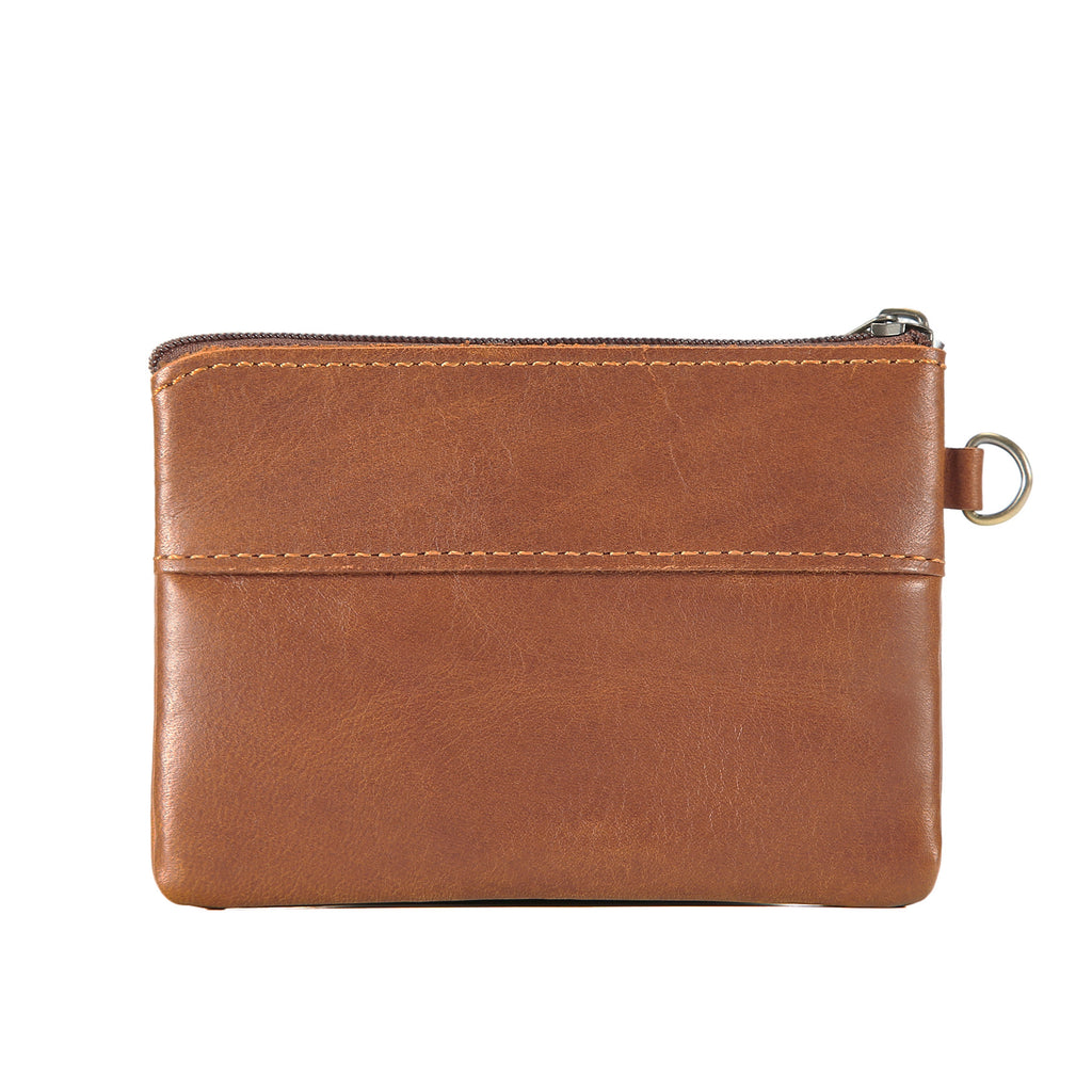 Retro Mini-Portemonnaie aus Vollnarbenleder – Bild 3 | LuxeStyle