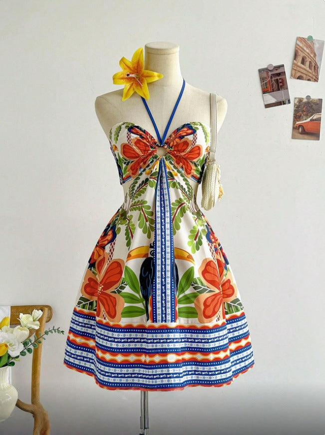 Bohemian Halterneck Tube Dress – Bild 3 | LuxeStyle