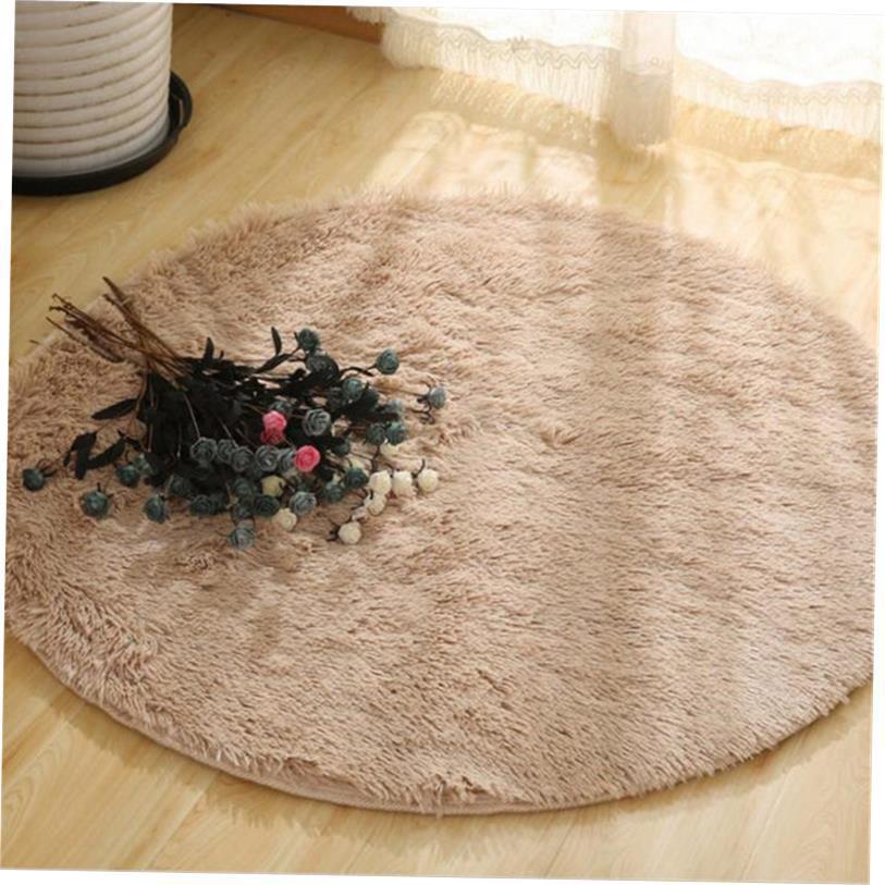 Runder Hochflor-Teppich aus Kunstfell – Bild 1 | LuxeStyle