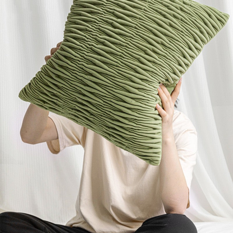 Grünes Plissee-Kissen für Sofa – Bild 6 | LuxeStyle
