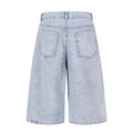 Gedruckte gewaschene Kurzjeans