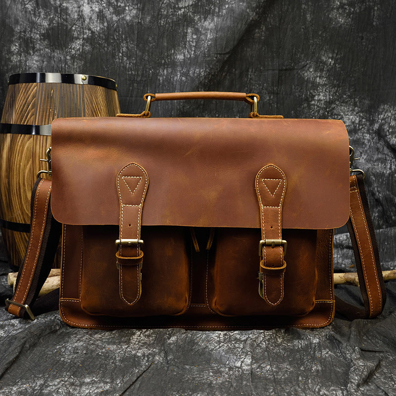 Retro Leder Aktentasche – Bild 2 | LuxeStyle