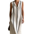 Elegantes ärmelloses V-Neck Kleid