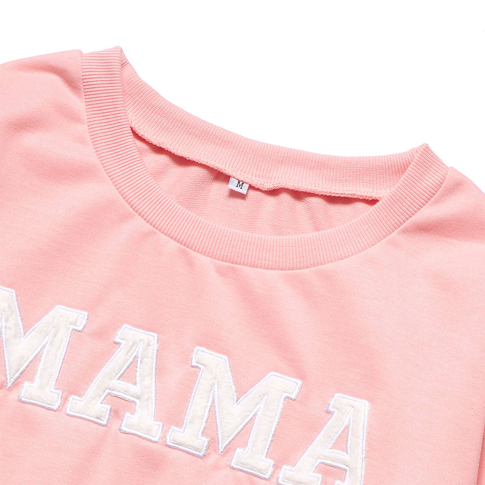 Partnerlook Letter Printed Pullover