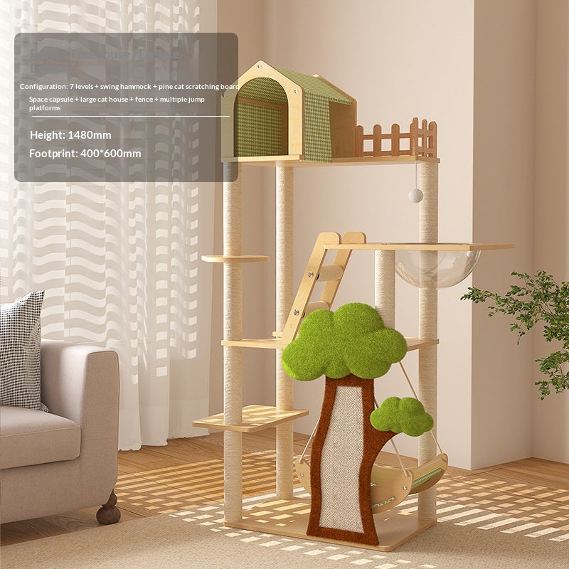 Katzenbett und Kletterturm