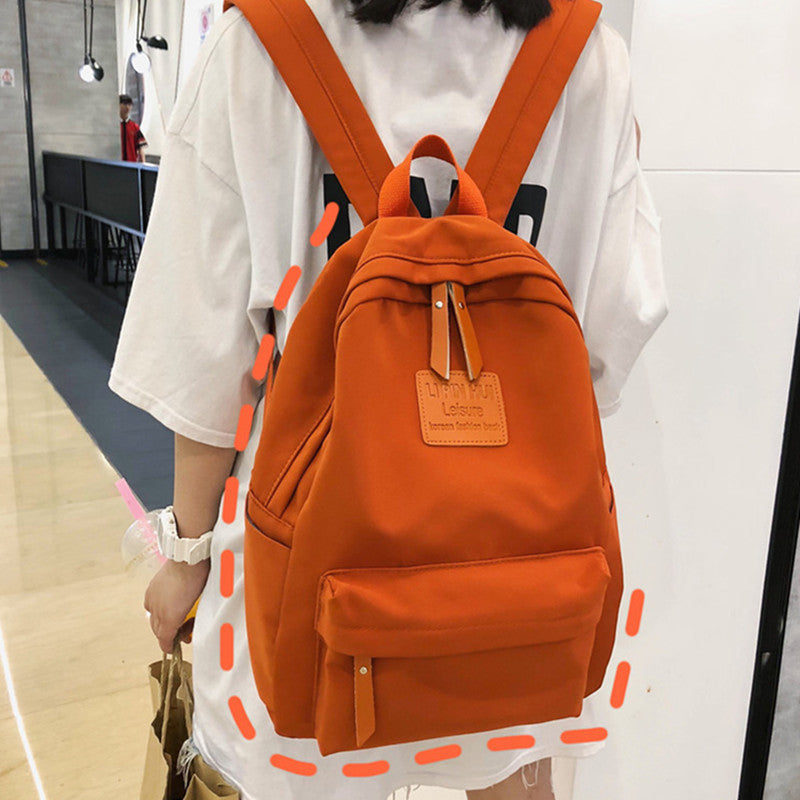 Retro-Schulranzen für Mädchen – 18" Nylon – Bild 9 | LuxeStyle