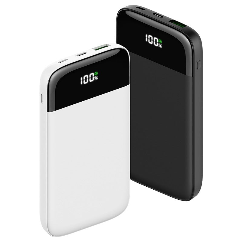 Ultra-dünne 10000 mAh Powerbank mit Digitalanzeige