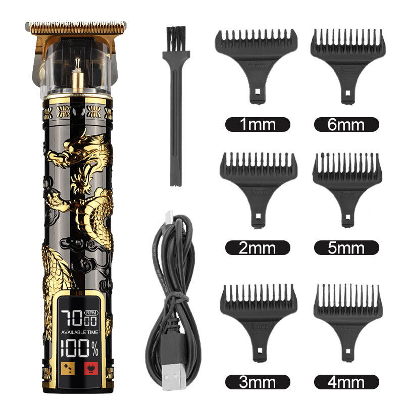 Retro-Haartrimmer mit Öl-Kopfgravierung