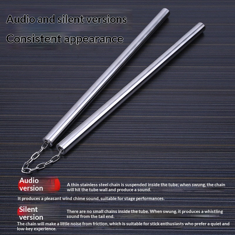 Nunchaku aus Edelstahl, 50 cm