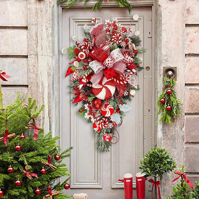 Weihnachtskranz Zuckerstangen-Baum Girlande – Bild 11 | LuxeStyle