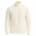 Herren-High-Neck-Longsleeve Winterpullover
