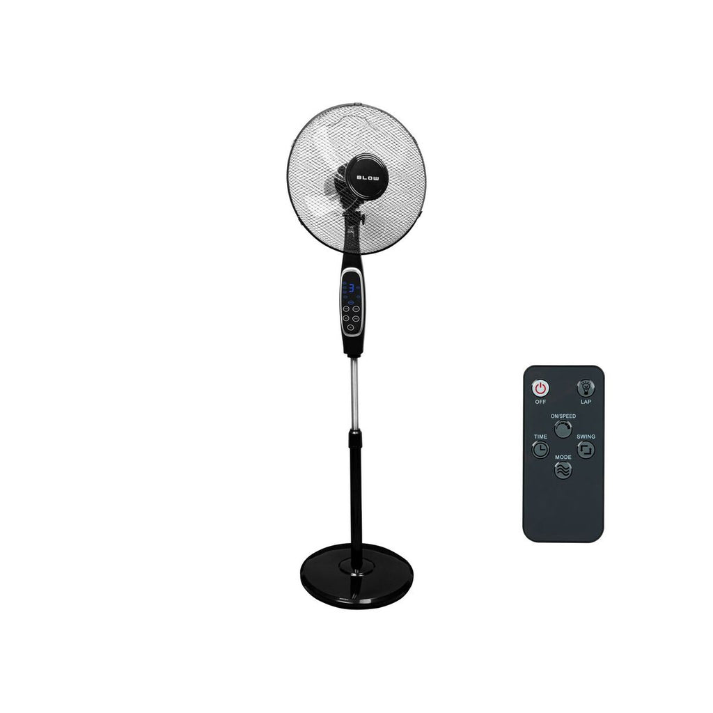 Standventilator mit Fernbedienung Blow 44-076# Aluminium 60 W