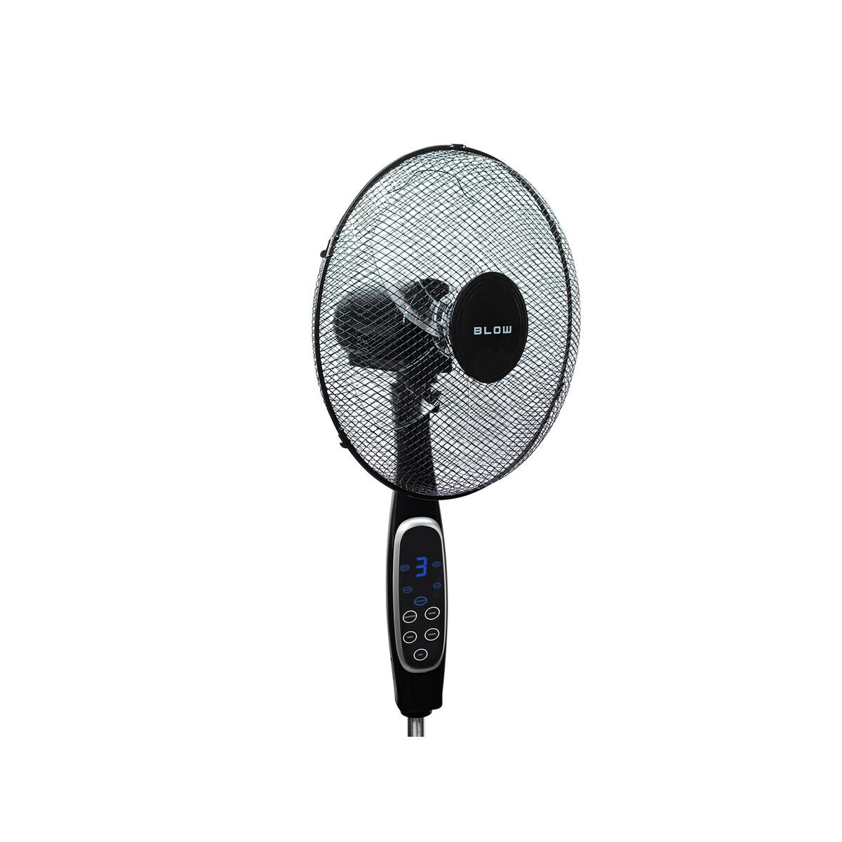Standventilator mit Fernbedienung Blow 44-076# Aluminium 60 W