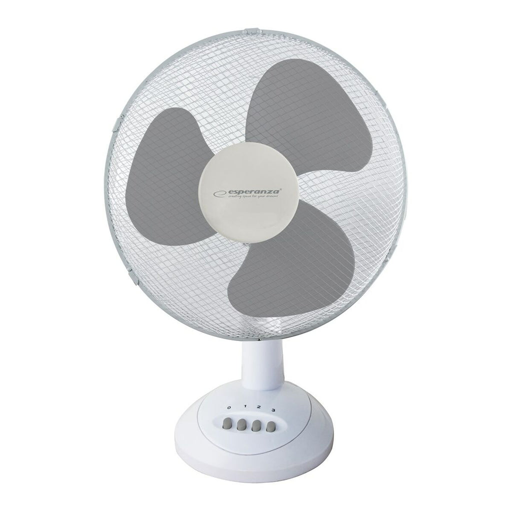 Tischventilator Esperanza EHF003WE Weiss Grau 50 W