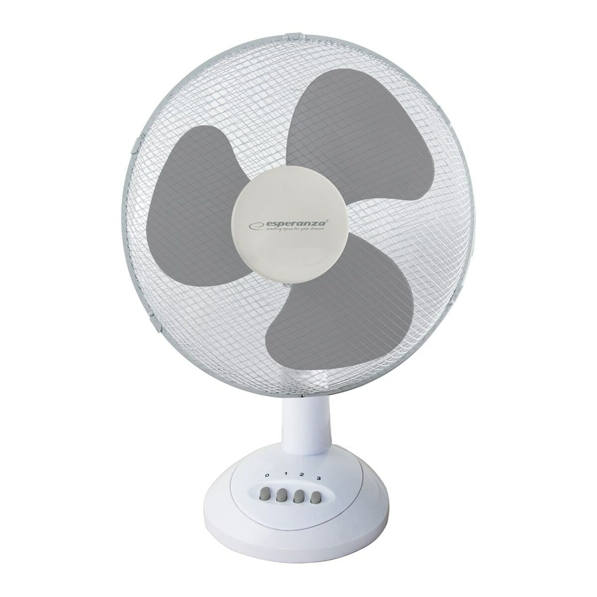 Tischventilator Esperanza EHF003WE Weiss Grau 50 W
