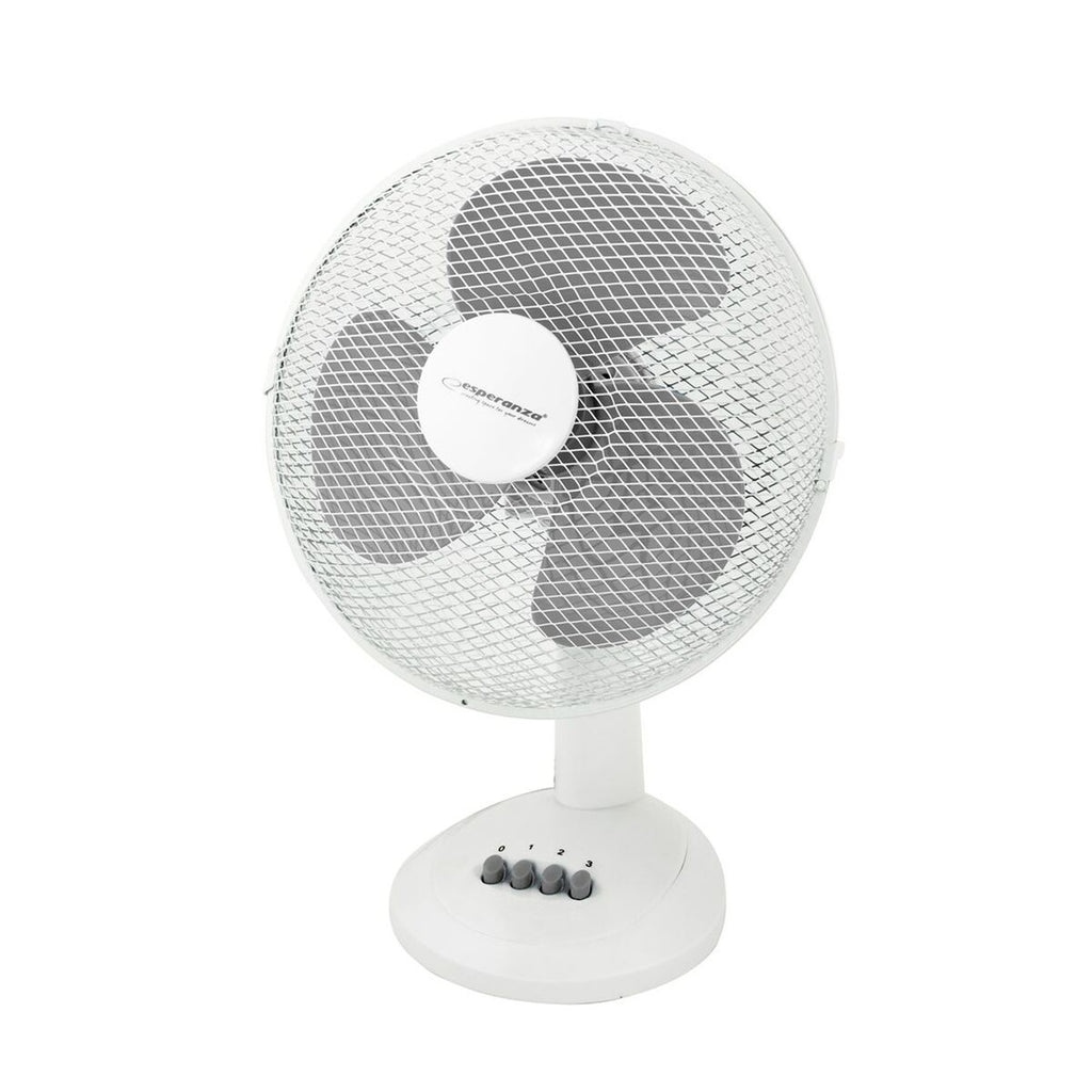 Tischventilator Esperanza EHF003WE Weiss Grau 50 W