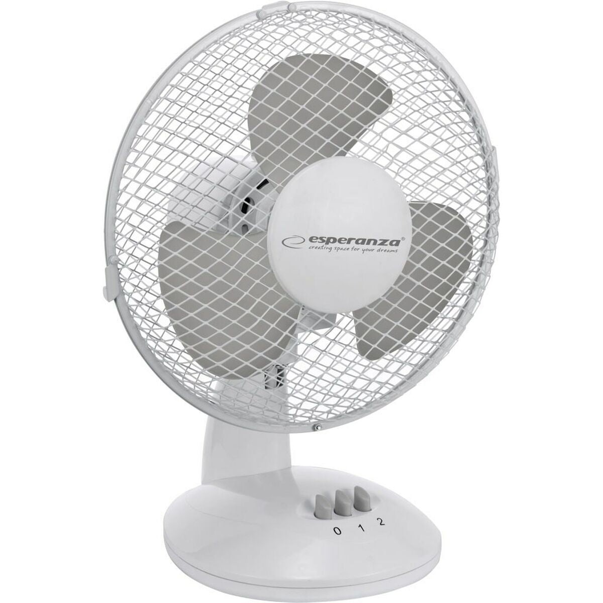 Tischventilator Esperanza EHF004WE Weiss Grau 30 W – Bild 1 | LuxeStyle
