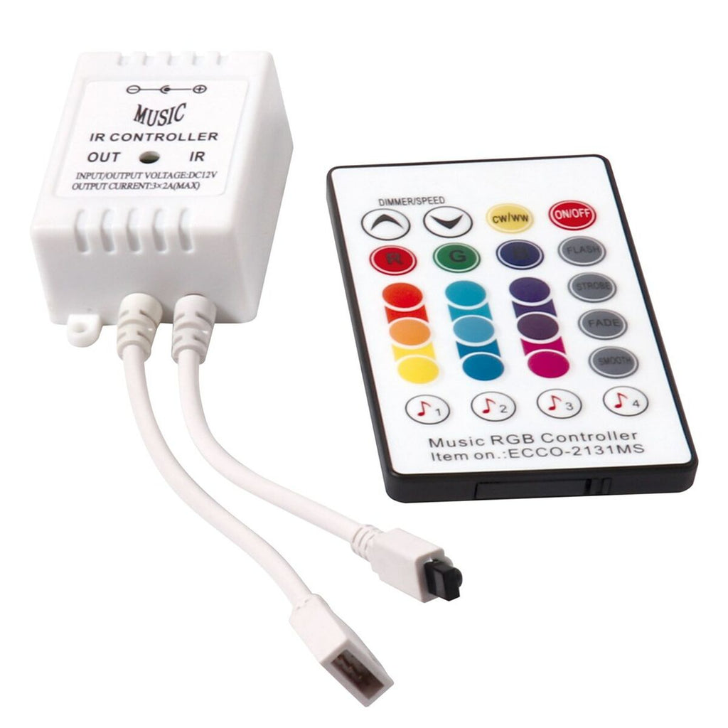 LED-Leisten Activejet AJE-LED MUSIC STRIPE Weiß Schwarz Bunt Warmes We
