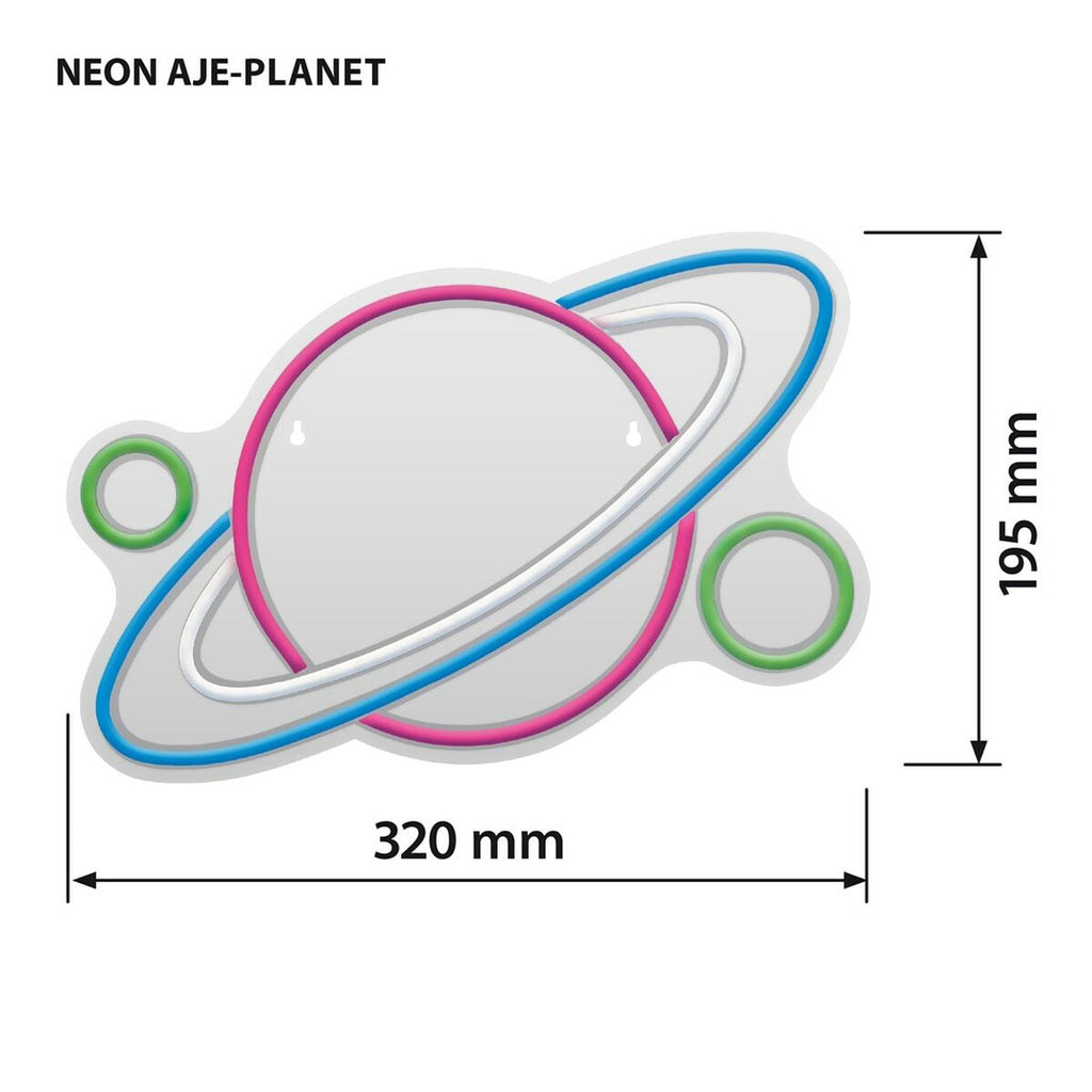 Leuchtende Dekoration Activejet AJE-NEON PLANET Bunt (1 Stücke)