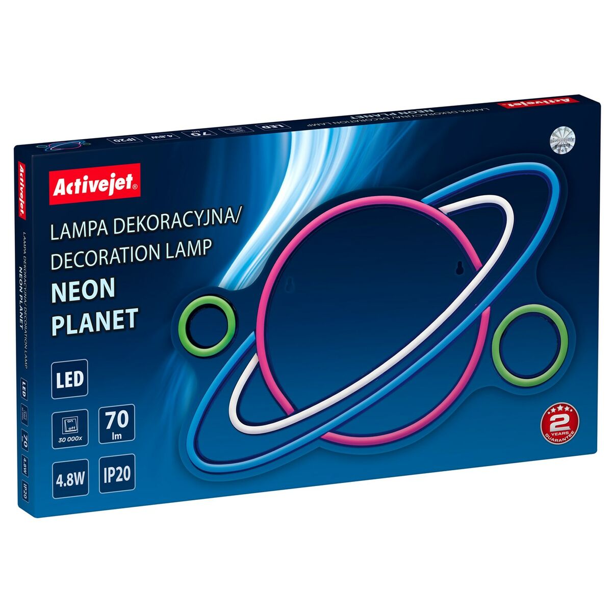 Leuchtende Dekoration Activejet AJE-NEON PLANET Bunt (1 Stücke)