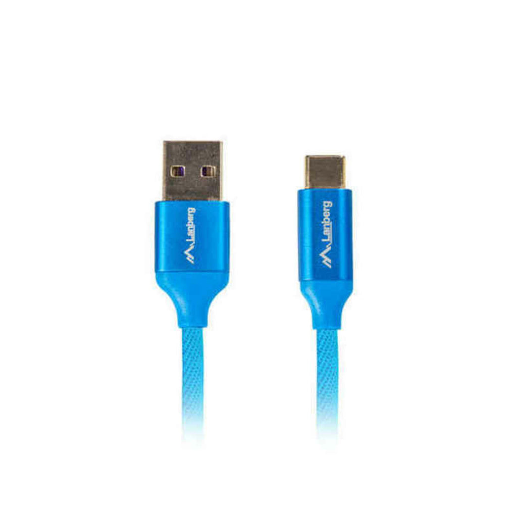 USB A zu USB-C-Kabel Lanberg Quick Charge 3.0 Blau – LuxeStyle Schweiz