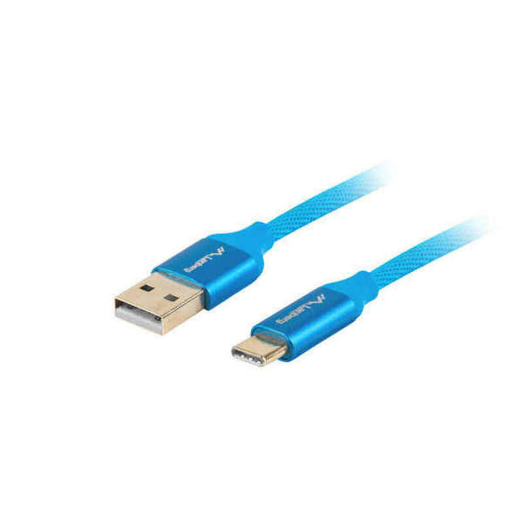 USB A zu USB-C-Kabel Lanberg Quick Charge 3.0 Blau – LuxeStyle Schweiz
