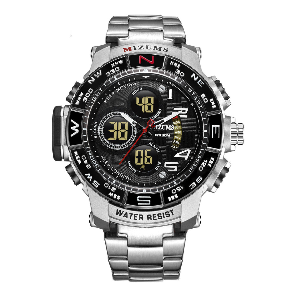 Sportliche Digitaluhr mit Stahlband – Bild 7 | LuxeStyle