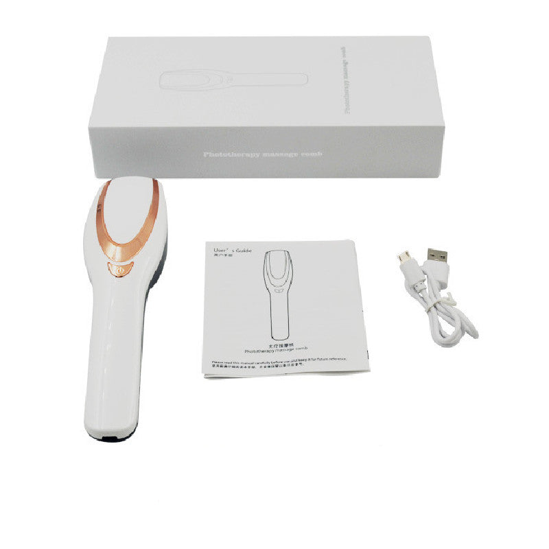 Massage-Kamm mit Lichttherapie & Vibration
