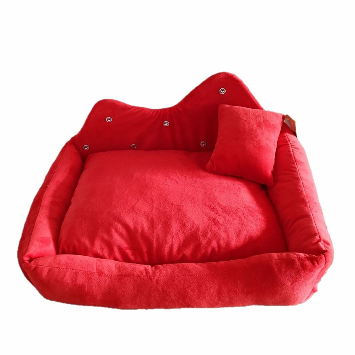 Haustierbett «GO GIFT» XL Rot (60×45 cm)