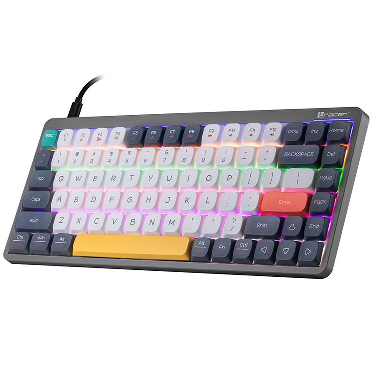 Mechanische Tastatur: Präzision & buntes QWERTY-Design!