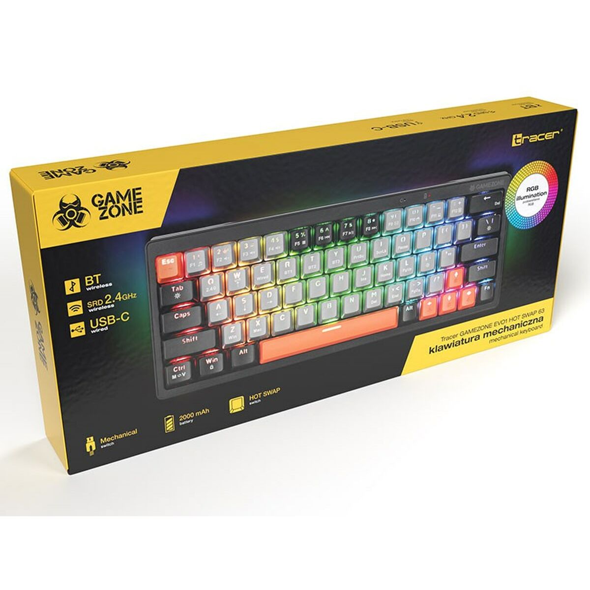 Mechanische Tastatur: Präzision & buntes QWERTY-Design!