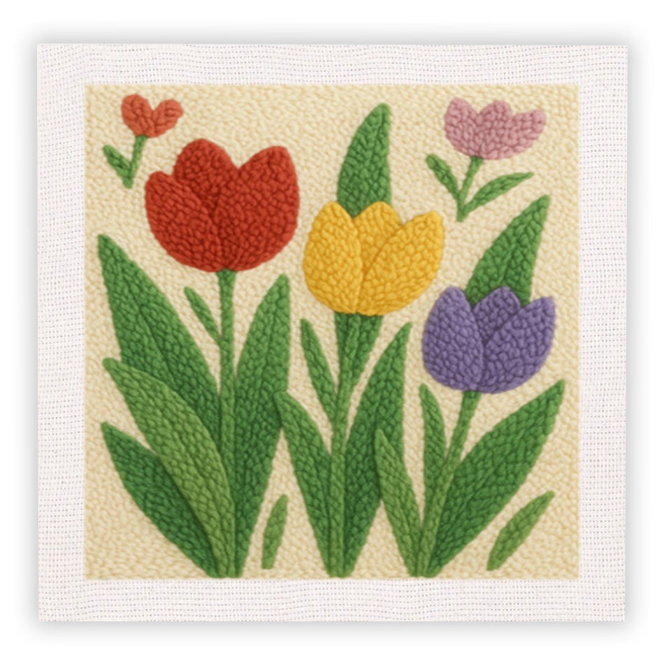 Quadratisches Stich- und Pop-Handwerksset