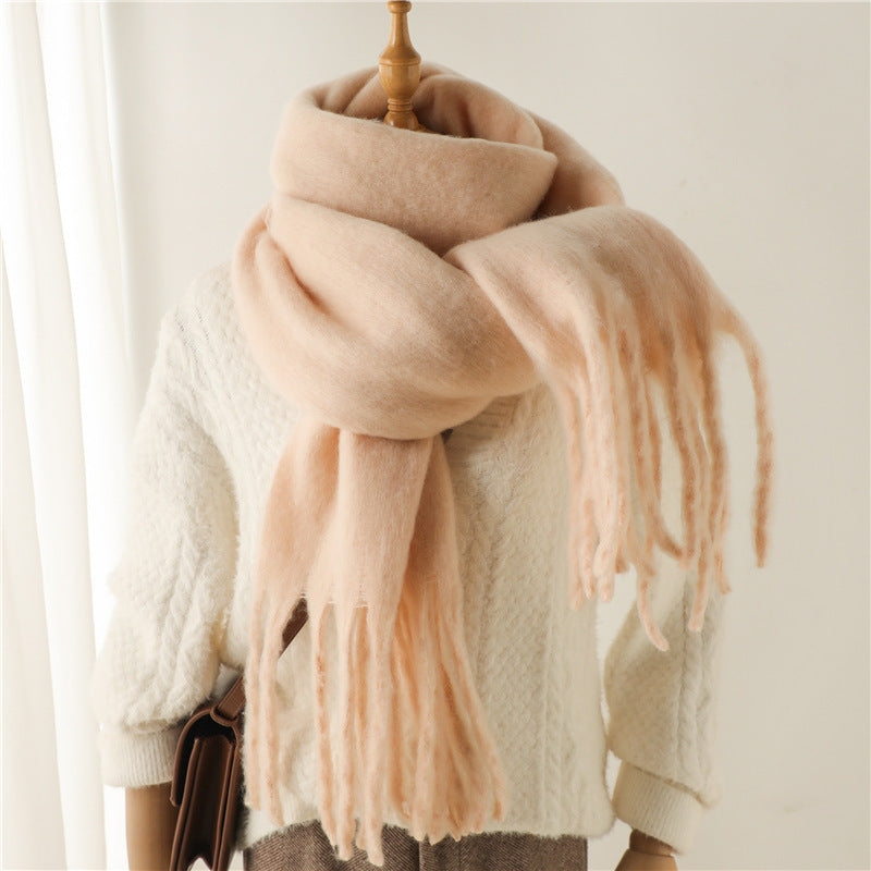 Winterthermal-Schal mit langen Pompons – Bild 15 | LuxeStyle