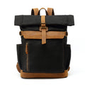 Vintage Canvas Rucksack mit Lederdetails – Bild 4 | LuxeStyle