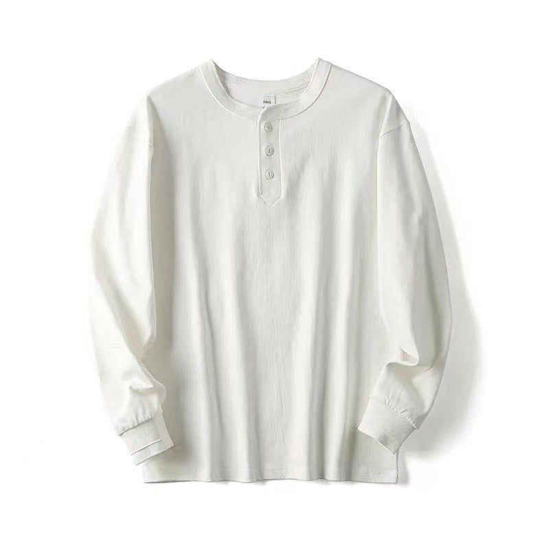 Einfarbiges Herrenpullover-Shirt – Bild 5 | LuxeStyle