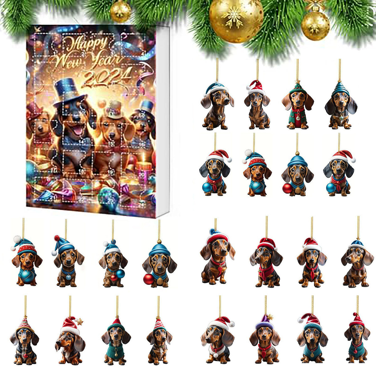 Weihnachts Countdown Tieranhänger Dekoration – Bild 10 | LuxeStyle