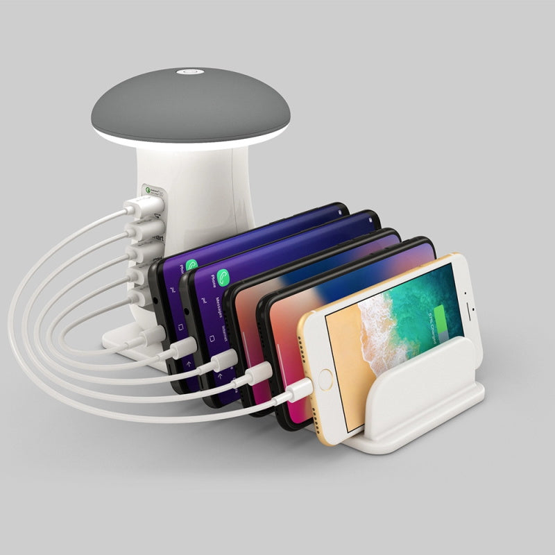 Multifunktionale Pilzlampe mit USB-Ladegerät
