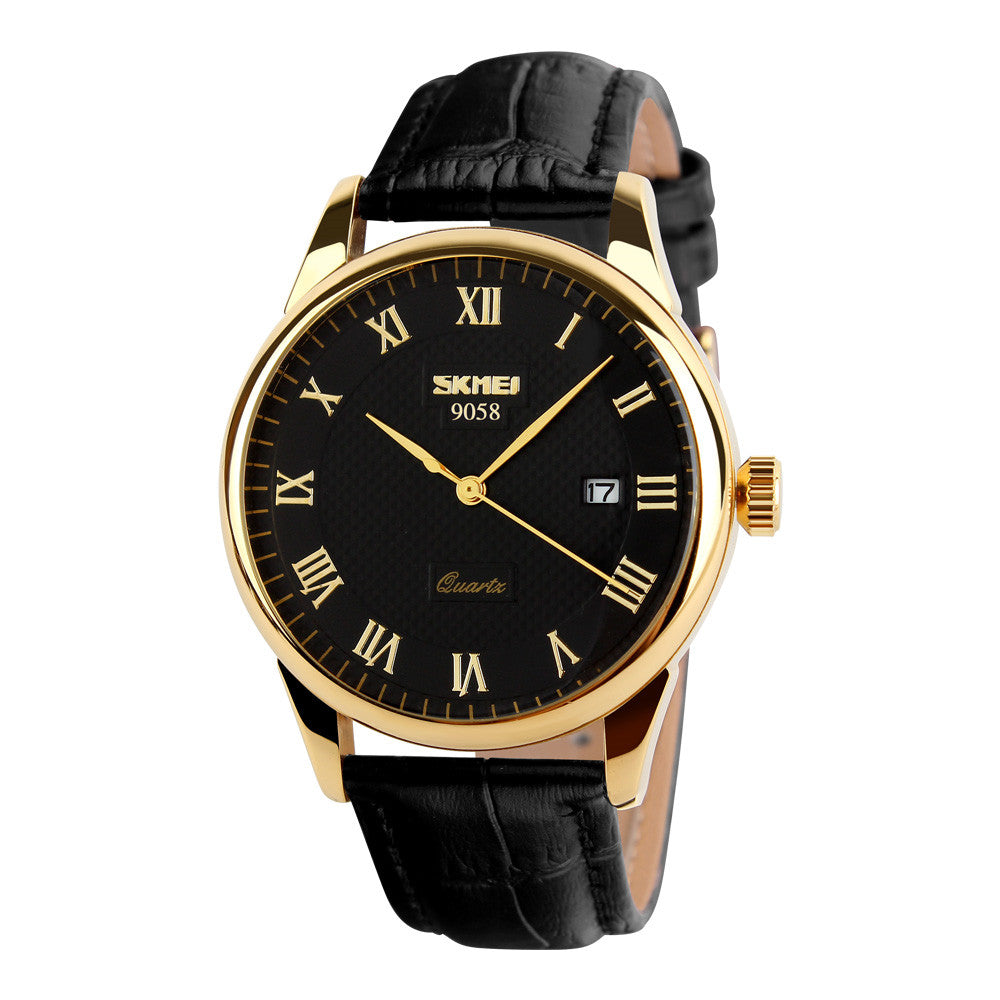 Klassische Herrenuhr mit Lederarmband – Bild 3 | LuxeStyle