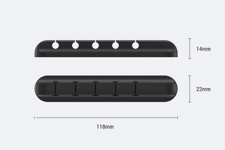 Silikon-Kabelrollenhalter für USB & Headset
