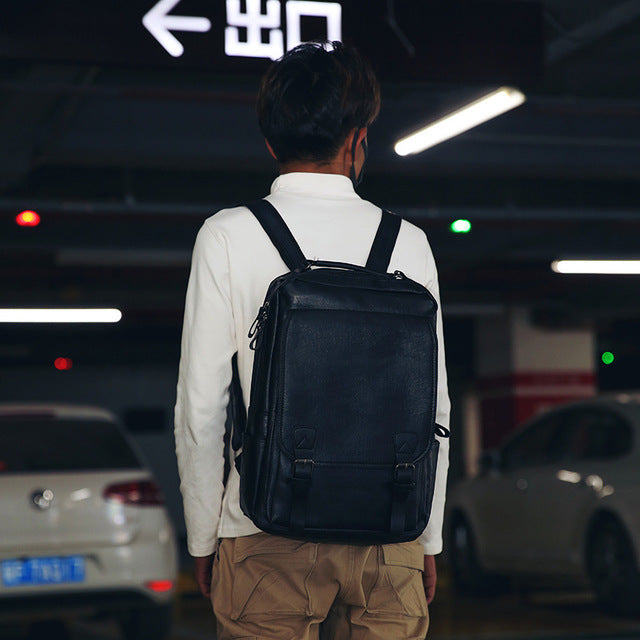 Rucksack aus PU-Leder – Bild 5 | LuxeStyle