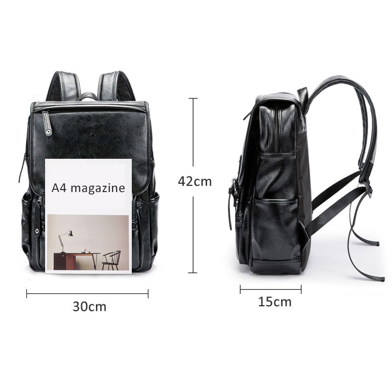 Herren-Rucksack aus PU-Leder – Bild 2 | LuxeStyle