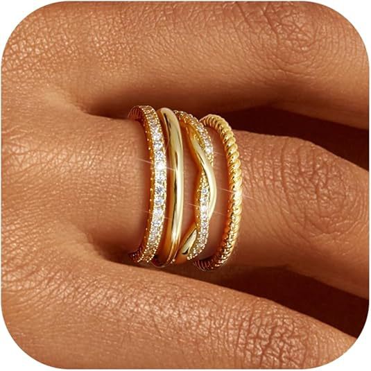 Vergoldeter Ring im Minimal-Design – Bild 2 | LuxeStyle