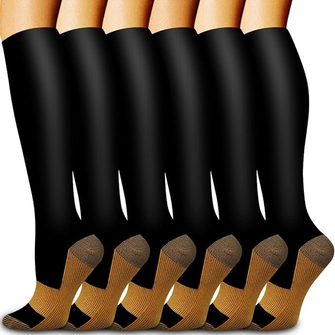 Kompressions-Beinstulpen (6 Paar)