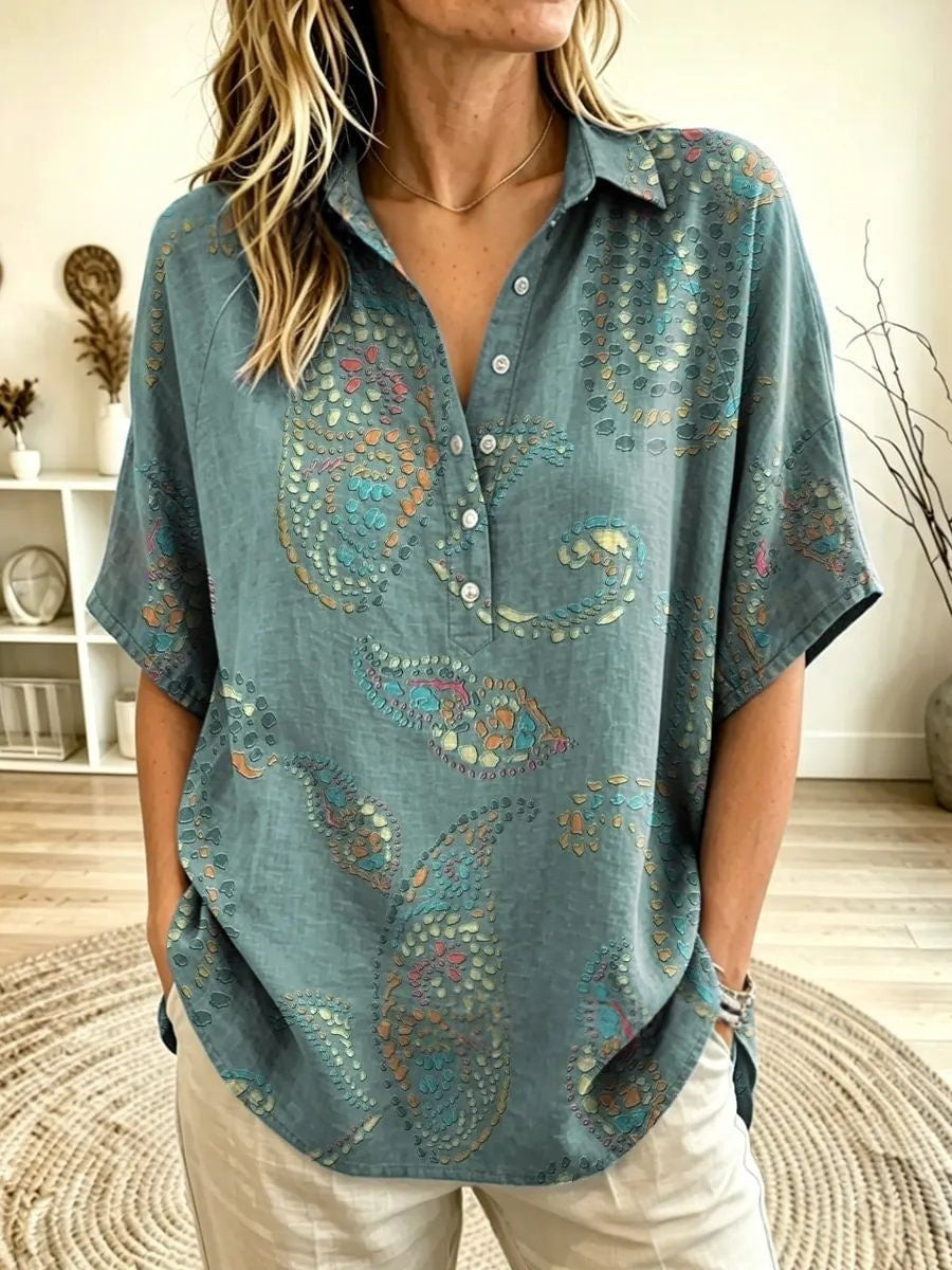 Pullover-Shirt mit Button-down-Kragen